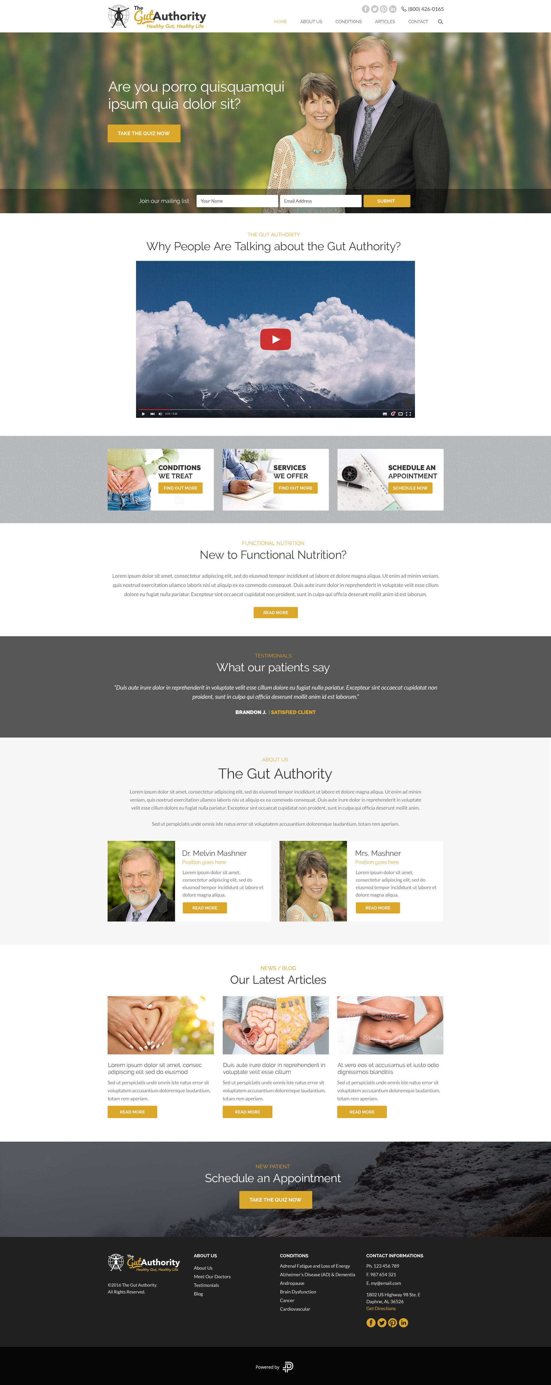 Custom WordPress Website Design, Custom Logo Design, ActiveCampaign Integration