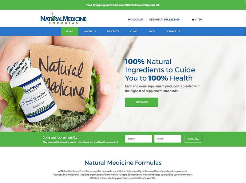 Functional Medicine Custom WordPress eCommerce Woocommerce Design and Development