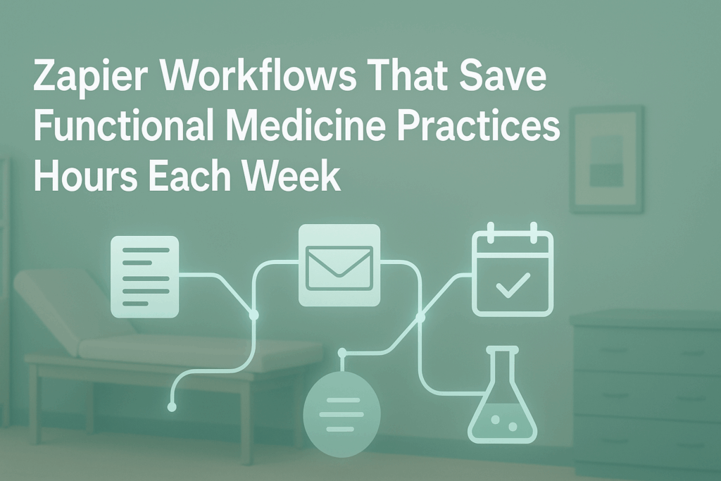 Patient Intake Automation Zapier Functional Medicine