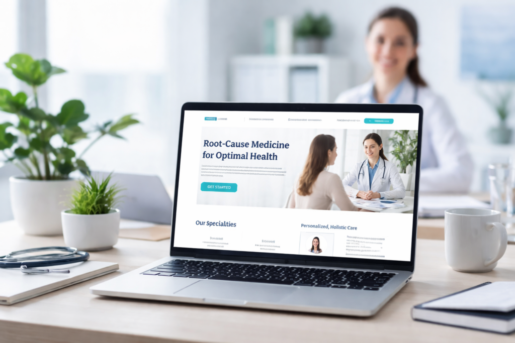 functional medicine website design